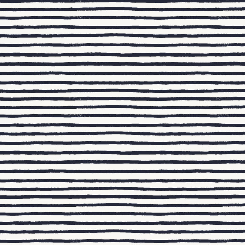 Cotton&Steel Fabrics - Holiday Classics - Festive Stripe - Navy