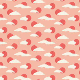 Cotton&Steel Fabrics - Jungle Cruisin' - Hazy Skies - Pink Sky