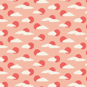 Cotton&Steel Fabrics - Jungle Cruisin' - Hazy Skies - Pink Sky