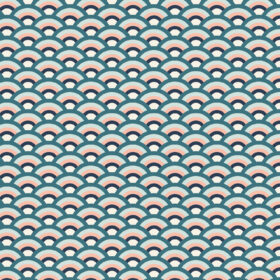Cotton&Steel Fabrics - Jungle Cruisin' - Rainforest Rainbow - Summer Night