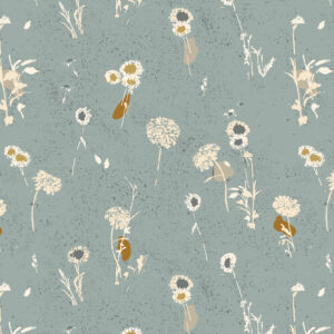 Cotton&Steel Fabrics - Summer Folk - Painted Meadow - Sky Blue