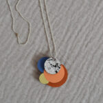 Frau Rasmusson - Lange Halskette white speckled/peach Frau Rasmusson - Lange Halskette white speckled/peach