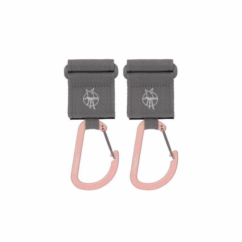 Kinderwagenhaken "Stroller Hooks with Carabiner " im 2er Set – Grey – Bild 2