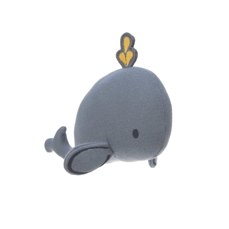 Kuscheltier mit Rassel & Knisterpapier "Little Water Whale" – Bild 2