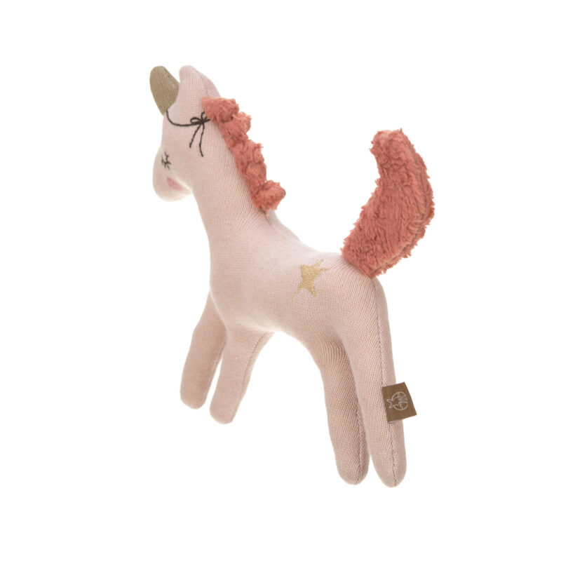 Kuscheltier mit Rassel & Knisterpapier „Magic Horse" – Bild 3