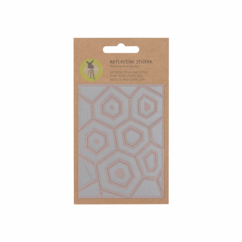 Reflektierende Aufkleber "Pimp Your Bag" – Hexagon – Bild 2