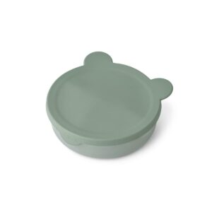 Liewood - Rosie divider bowl with lid (Mr. bear/faune green/dove blue mix)