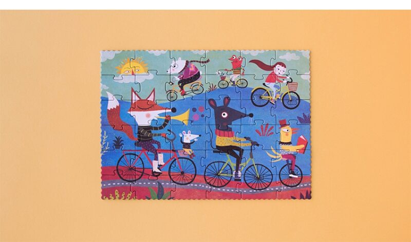 Pocket Puzzle "Bicicletta" – 36 Teile – Bild 3