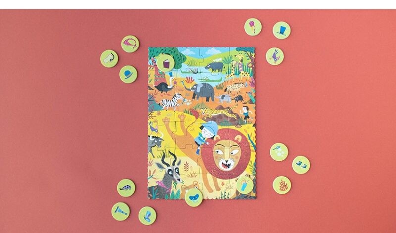 Pocket Puzzle "My Little Jungle" – 24 Teile – Bild 3