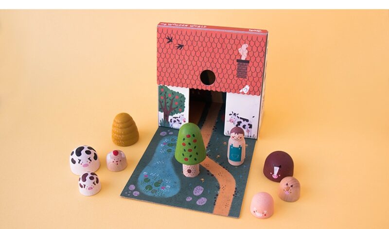 Holzspielzeug "Wooden Toys" – My wooden world farm – Bild 2