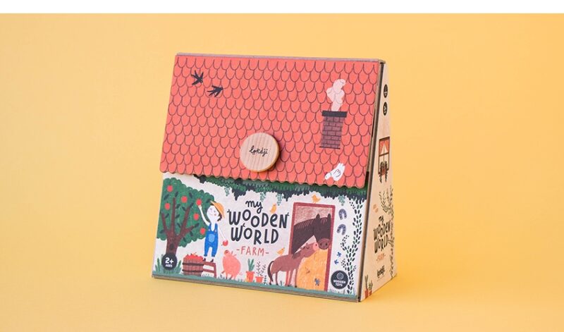 Holzspielzeug "Wooden Toys" – My wooden world farm – Bild 4