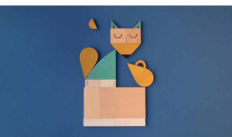 Holzspielzeug "Wooden Toys" – The Fox & The Mouse – Bild 3