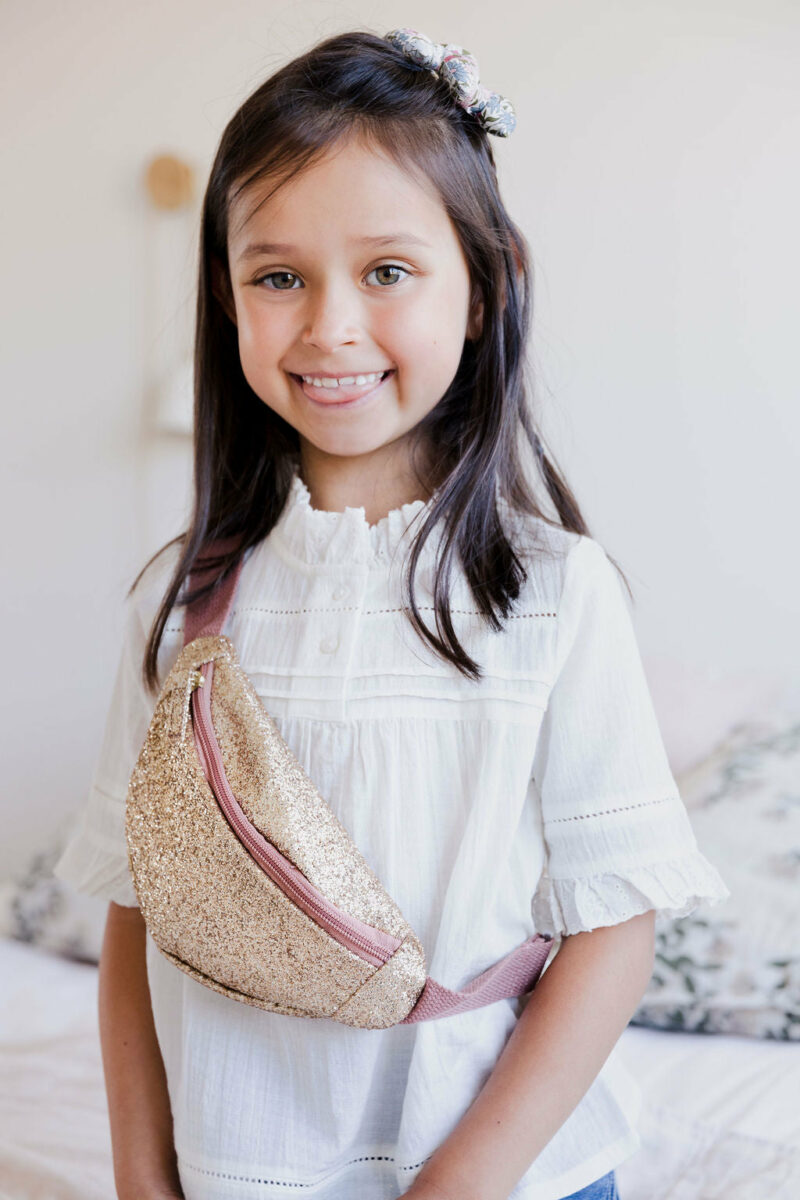 Gürteltasche "Banana Bag" - Gold Glitter – Bild 3
