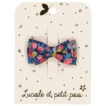Luciole et Petit Pois - Little double bow hair clip - Liberty Wiltshire Nausicaa Luciole et Petit Pois - Little double bow hair clip - Liberty Wiltshire Nausicaa