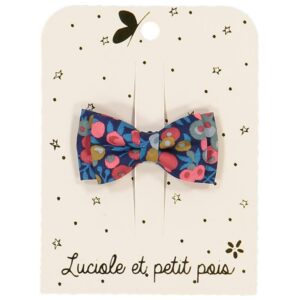 Luciole et Petit Pois - Little double bow hair clip - Liberty Wiltshire Nausicaa