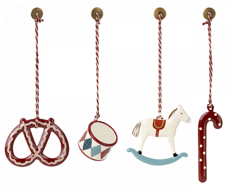 Metallanhänger "Peter`s Christmas Ornaments" - 4er Set in Matchbox – Bild 2