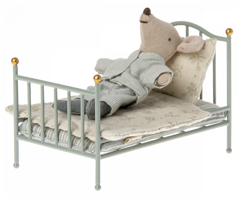 Vintage-Bett für müde Mäuse - Minze – Bild 2