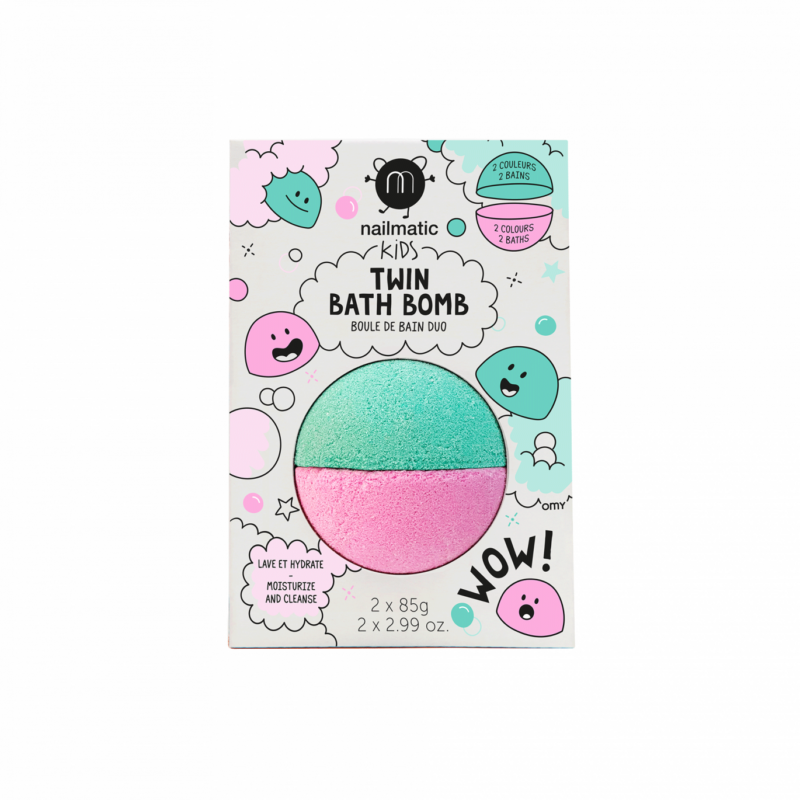 Nailmatic - TWIN BATH BOMB Pink + Lagoon