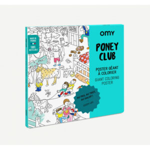 OMY - COLORING POSTER - PONEY CLUB