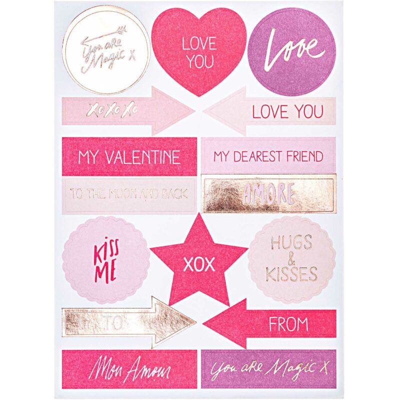Kreativ-Set "DIY Card" – Liebe Herz Rosa – Bild 2