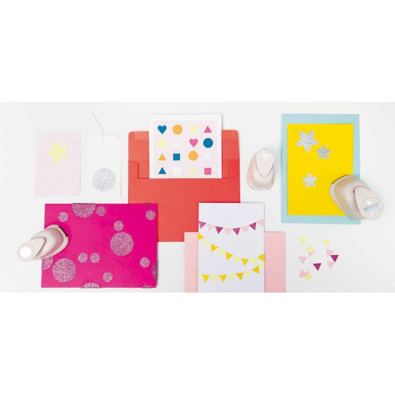 Bastelblock "Glitter" Candy Mix – 10 BLATT – Bild 3