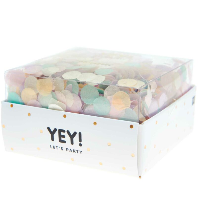Konfetti "Let's Party" – Pastell Rainbow Mix – Bild 2