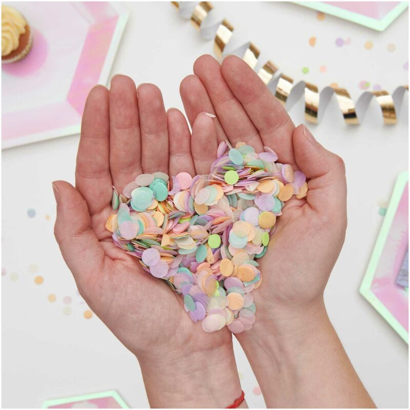 Konfetti "Let's Party" – Pastell Rainbow Mix – Bild 3