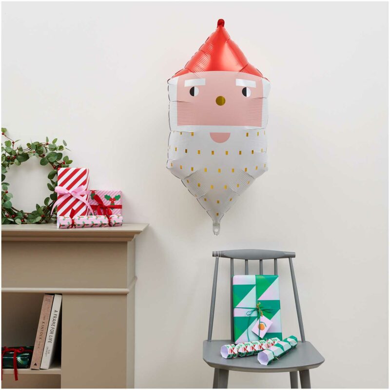 Folienballon "YEY! Let's Party" – Weihnachtsmann – Bild 3