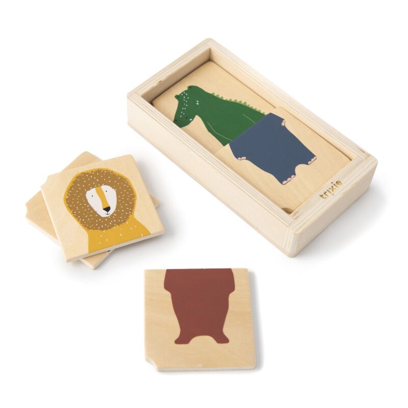 Trixie Baby - Wooden animal combo puzzle