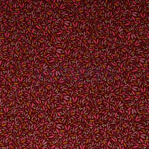 verhees textiles - Babycord Glitter - Fantasy Flowers Berry