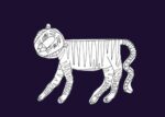 Postkarte Zoo - Tiger