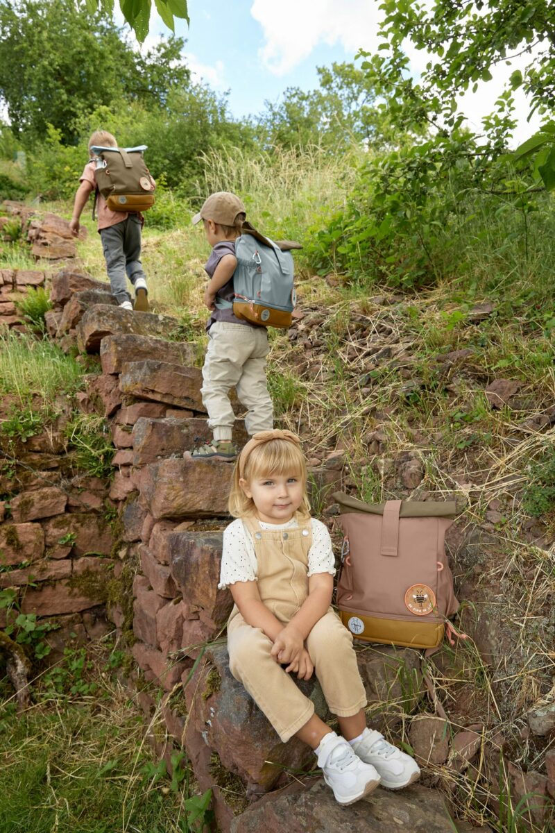 Kindergartenrucksack Rolltop - Hellblau