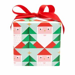 Geschenkpapier "Merry Christmas" – Weihnachtsmann