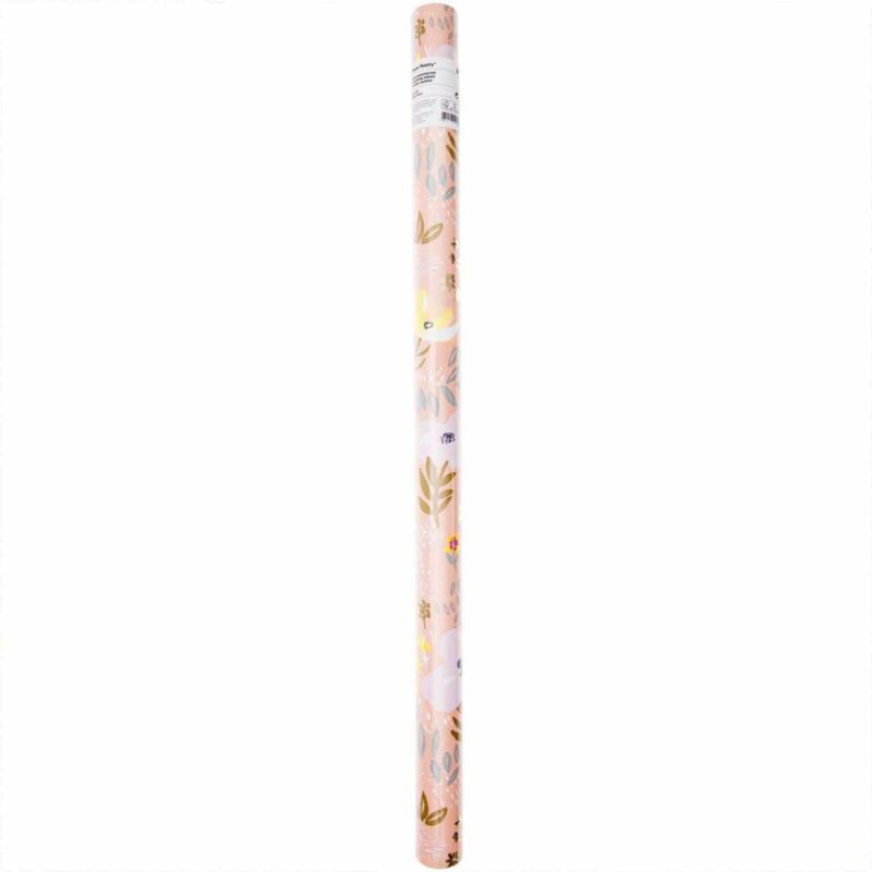 Paper Poetry Geschenkpapier Crafted Nature Blumen rosa 70cm 2m