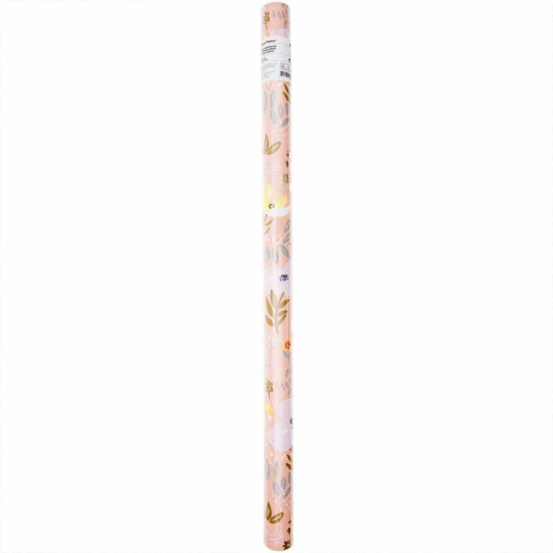 Paper Poetry Geschenkpapier Crafted Nature Blumen rosa 70cm 2m