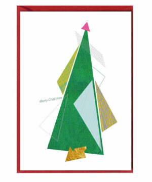 Discordia Postkarten - Klappkarte mit Umschlag - Weihnachten (Baum Grafixx)