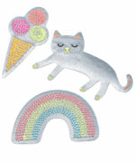 Fab Fab Sticker - Cat Rainbow Ice cream