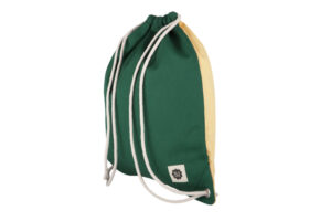 Blafre - draw string bag (dark green +light yellow)