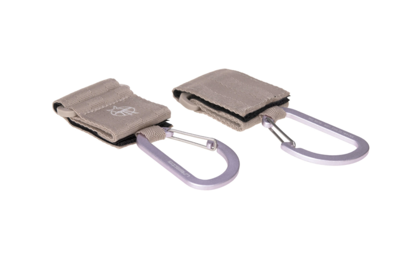 Kinderwagenhaken "Stroller Hooks with Carabiner " im 2er Set – Beige – Bild 2