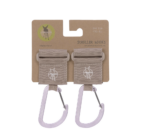 Lässig - Kinderwagenhaken - CAS Stroller Hooks with Carabiner 2 pack beige + Lässig - Kinderwagenhaken - CAS Stroller Hooks with Carabiner 2 pack beige +