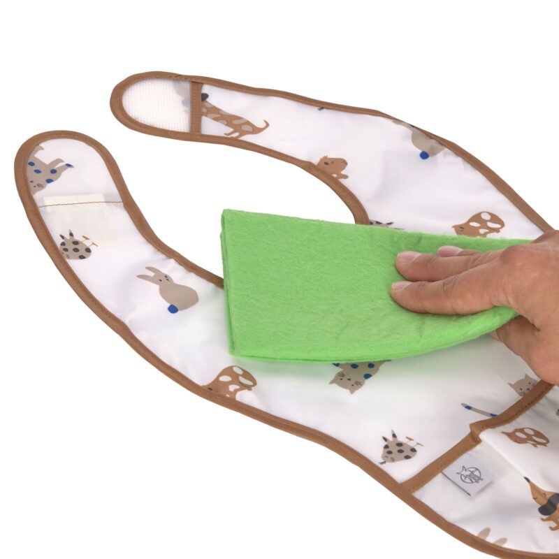 Lätzchen mit Auffangstasche "Little Mateys" im 2er Set – Royal Blau – Bild 4