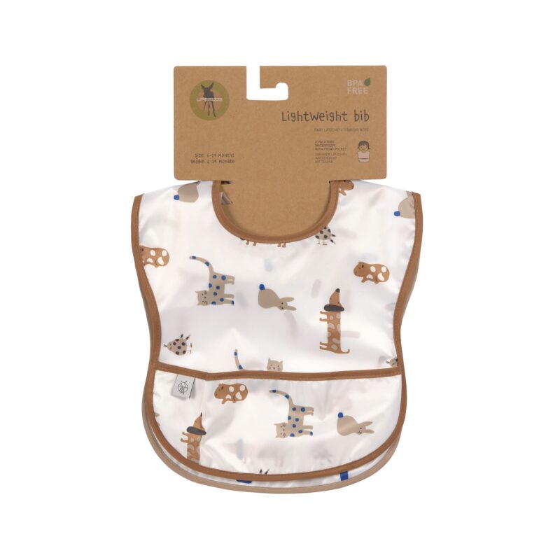 Lätzchen mit Auffangstasche "Little Mateys" im 2er Set – Royal Blau – Bild 5