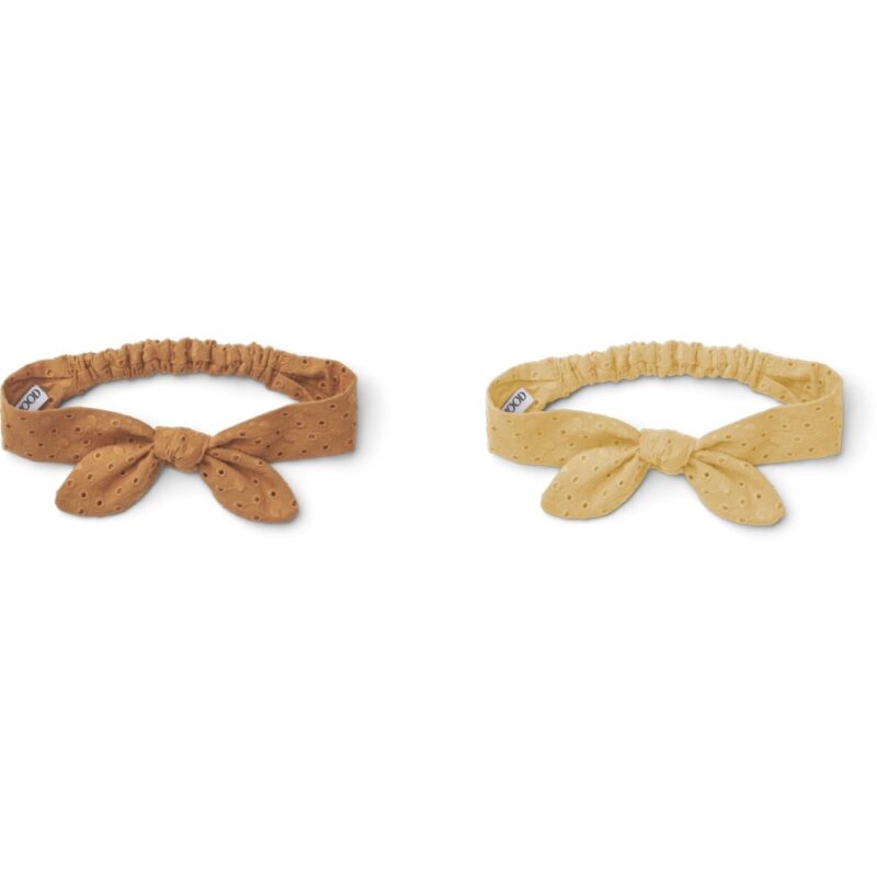 Haarband "Henny Anglaise Headband" 2er Set – Almond / Jojoba Mix 1 - 2 Jahre – Bild 2