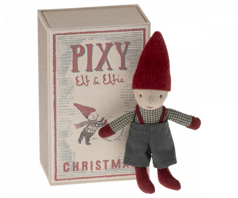 Weihnachtself "Pixy" in Streichholzschachtel – Bild 2