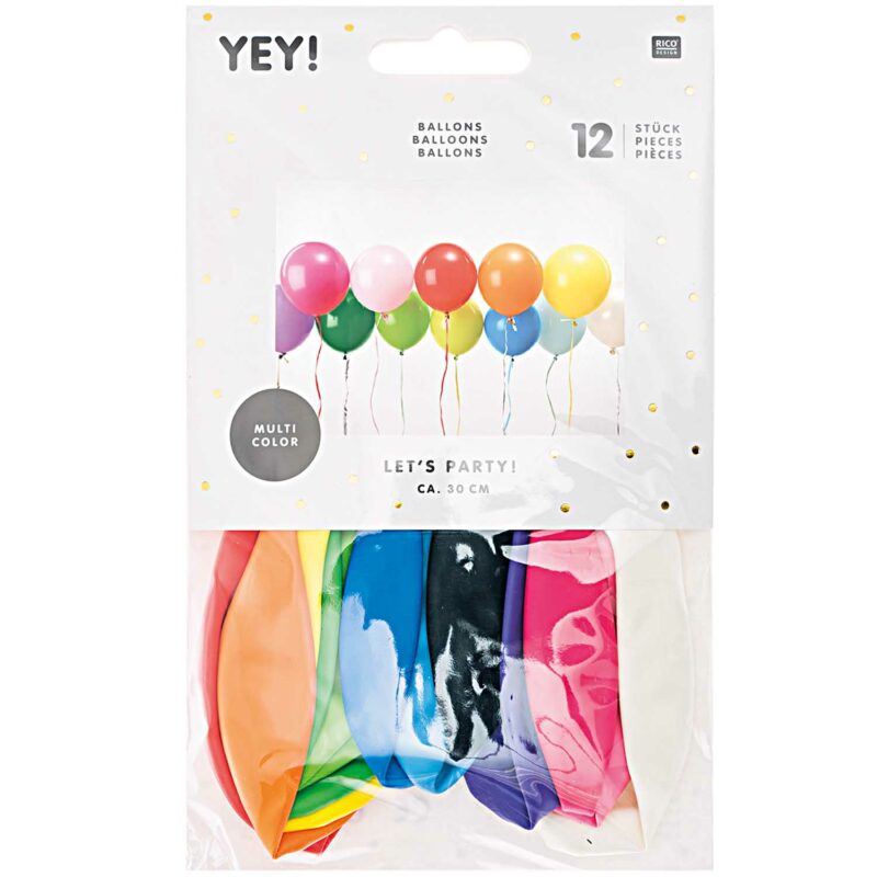 Ballons zum Aufblasen – Multicolor Mix – Bild 2