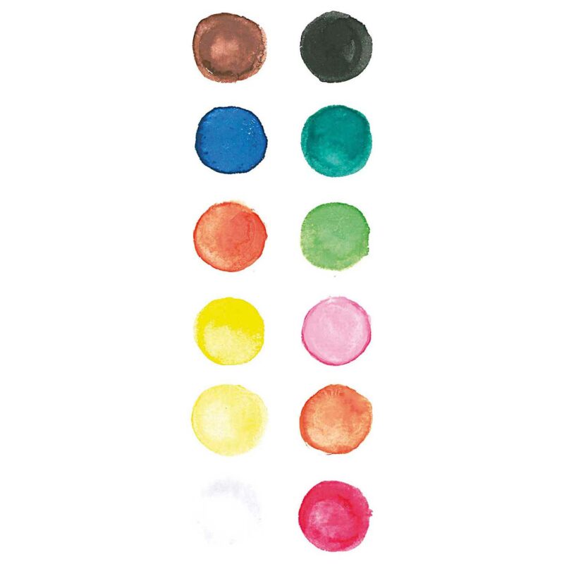 Wasserfarbkasten "Water Colors" mit 12 Farben – Basic – Bild 2