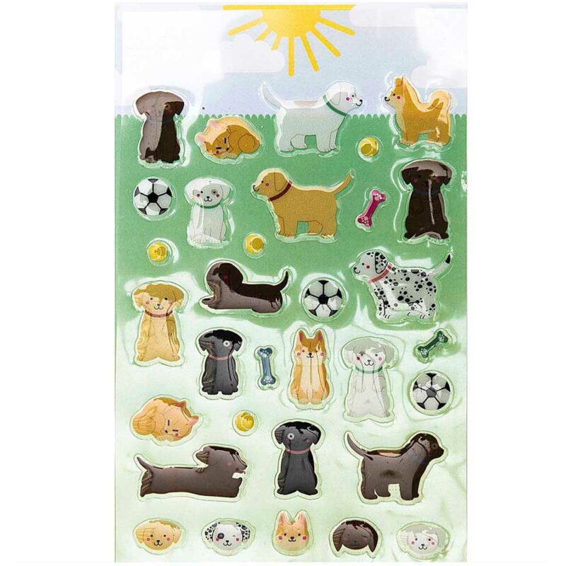 Gel-Sticker "Paper Poetry" – Hunde – Bild 2