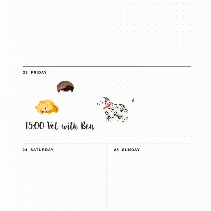 Gel-Sticker "Paper Poetry" – Hunde – Bild 3