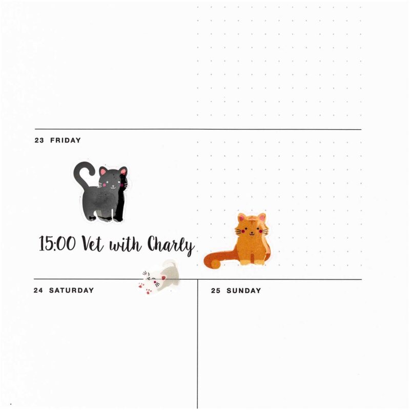 Gel-Sticker "Paper Poetry" – Katzen – Bild 3