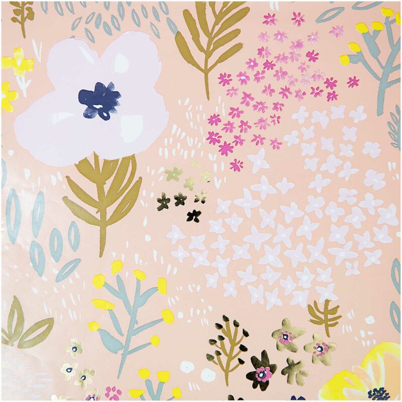 rico design - Geschenkpapier Blumen (große Blumen)